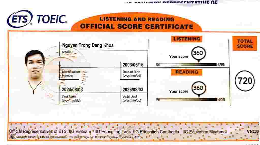 TOEIC Certification